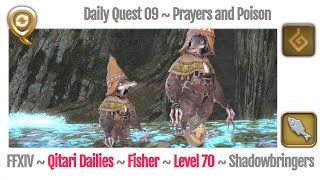 FFXIV Daily Quest Fisher 09  Prayers and Poison  Beast Tribe Qitari  Shadowbringers [upl. by Godewyn]