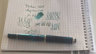 Pelikan M205 quotAquamarinequot  Fountain Pen Review [upl. by Birdie712]