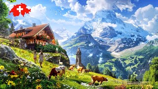 Grindelwald 🇨🇭 Switzerland Swiss Village Tour 4K Most Beautiful Villages in Switzerland [upl. by Glynnis]