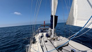 Hydrovane Sea Trial and Sailing Solo to White Cove June 2024 [upl. by Gerfen]