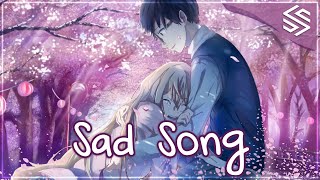 Nightcore  Sad Song Switching Vocals  Lyrics [upl. by Reginnej48]