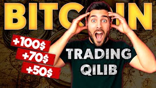 BITCOIN TRADING QILIB  KOP PUL ISHLASH 2024 internetda pul ishlash Oson pul topish Skromniy Money [upl. by Aihseit]