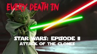 EVERY DEATH IN 88 Star Wars Episode II  Attack of the Clones 2002 [upl. by Gasparo]