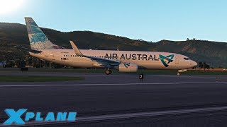 X Plane 11  Air Austral 737  La Reunion RolandGarros  Johannesburg OR Tambo [upl. by Atiuqan472]