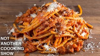 AUTHENTIC BUCATINI ALL AMATRICIANA [upl. by Gem104]