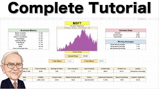 Ultimate Stock Valuation Spreadsheet Tutorial How to Value a Stock [upl. by Coryden]