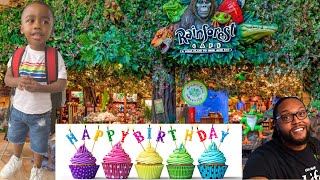 I BOUGHT MYSELF A GIFT AND WE WENT TO RAINFOREST CAFE FOR KADIENCE BIRTHDAY VLOGMAS DAY 3 [upl. by Guglielma]