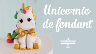 Cómo hacer un Unicornio de Fondant [upl. by Roth786]