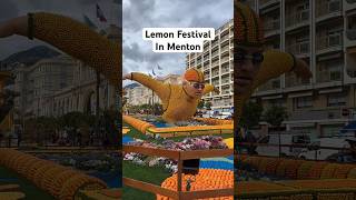 Fête du Citron 2024 in Menton Lemon Festival southoffrance lemon feteducitron frenchriviera [upl. by Einohpets]