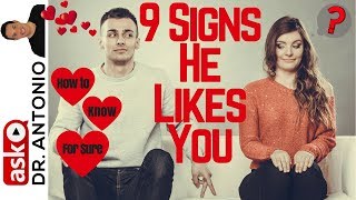 Signs That He Likes You  9 Signs He Likes You  How to Know that a Guy Likes You [upl. by Madid]