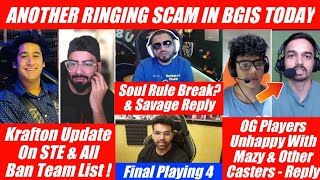 OG PLAYER REPLY ON MAZY  BGIS Another Ringing😱  Soul Break Rule amp Drop Clash  Omega Reply [upl. by Teador]