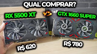 RX 5500XT DO ALIEXPRESS VS GTX 1660 SUPER QUAL COMPRAR PARA JOGAR COMPARATIVO DE PLACAS DA CHINA [upl. by Adabelle429]