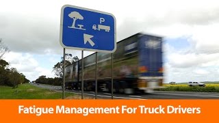 Fatigue Management For Truck Drivers  Safety Training Video [upl. by Kciv]