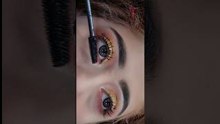 Bridal golden shimmery eye makeup tutorial lashesbeautyparlour eyemakeup shorts [upl. by Name]