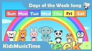 Days of the Week Song  Learn the 7 Days of the Week  KidsMusicTime [upl. by Kelwunn787]