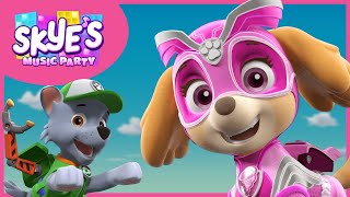 The Mighty Powerful Super Pups  Skyes Music Party  PAW Patrol Music Cartoons for Kids [upl. by Audrit922]