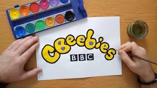 CBeebies logo  BBC  painting [upl. by Alegnat]