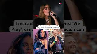 😍¡La reina de Argentina cumpliendo sus sueños coldplay tini tinistoessel [upl. by Aliakim321]