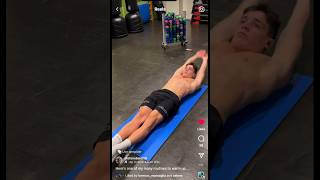 Stefano Belotti 3 meter Spring Board Dive Warm Up  Core Exercises [upl. by Lear]