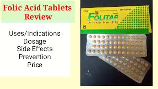 Folic Acid Tablets  Folitab Review  Uses Dosage Side Effects  Anaemia Treatment Medicines [upl. by Airahs]