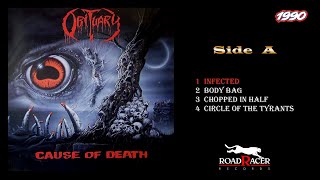 Obituary  Cause Of Death 1990 Full Album Side A US Death Metal RoadRacer Records [upl. by Kreda122]