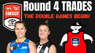 The AFLW FANTASY Double Games are HERE  Week 4 Trades [upl. by Filberto]