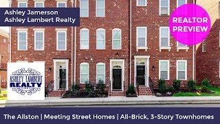 New Construction Townhome for Sale in Charlotte  The Allston  Meeting Street Homes [upl. by Acimehs]