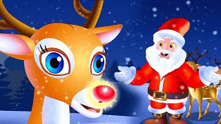 Rudolph the Red Nosed Reindeer  Christmas Song For Kids  Merry Christmas [upl. by Aicenat]