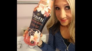 Downy Unstopables Laundry Additive  Amber Blossom  Review by Kim Townsel [upl. by Irej]