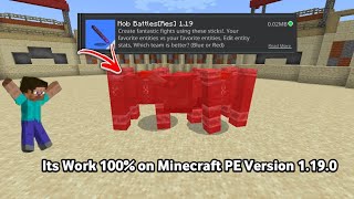 How To Enable Mob Battle Mod in Minecraft PE 119 [upl. by Spiro34]