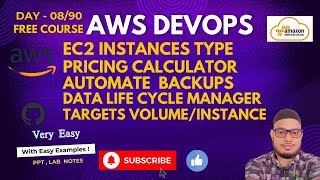 DAY 0860 What is EBS Snapshots automate via Data Life Cycle ManagerEC2 Types Pricing calculator [upl. by Meagher110]