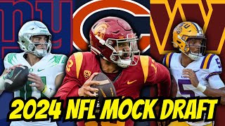 2024 NFL Mock Draft With Trades  2 ROUNDS [upl. by Aissila]