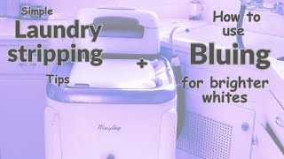 My honest take on this “laundry stripping” trend  How to use bluing for brighter whites [upl. by Nahsar]