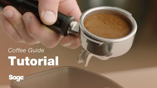 The Dual Boiler™  How the tamp and trim method creates the perfect espresso  Sage Appliances UK [upl. by Airdnek]