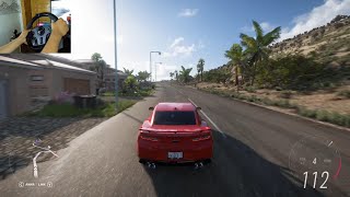 CAMARO ZL1 2018 CHEVROLET HP 800  FORZA HORIZON 5  STEERING WHEEL GAMEPLAY [upl. by Llerrehs]