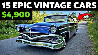 Rare Exclusive Finds 15 Vintage Cars For Sale Under 10000 [upl. by Mercorr55]