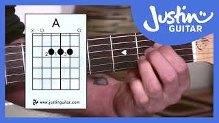 Beginner Guitar Lessons  Stage 1 The A Chord  Your Second Super Easy Guitar Chord BC112 [upl. by Inaboy]