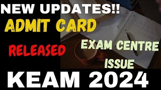 ADMIT CARD RELEASED  KEAM 2024 DOWNLOAD NOW [upl. by Aierbma]