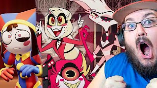 Hazbin Hotel – Announcement Season 2 amp THE AMAZING DIGITAL CIRCUS OFFICIAL TRAILER REACTION [upl. by Demmer]