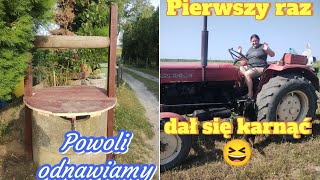 238 Króliki zrobiły nam numer 😆 przewóz poplonu 🌱debiut w prowadzeniu Ursusa 😆 prace przy studni 💦 [upl. by Hwang93]