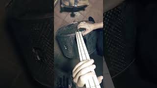 DIY fretless acoustic bass from a broken washing machine drum [upl. by Enaek]