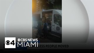 Dozens of people experiencing homelessness in Miami relocated to Miami Beach [upl. by Eidassac]