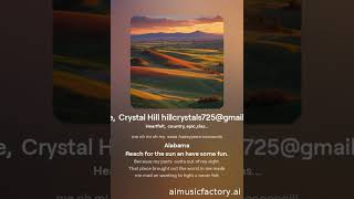 Alabama draft 2 by Crystal Hill hillcrystals725gmailcom songwriter [upl. by Albie613]