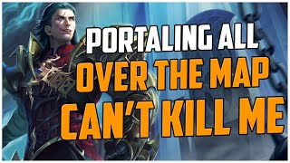 PORTALING ALL OVER THE MAP CANT KILL ME HEIMDALLR RANKED SMITE S10 [upl. by Dumanian623]