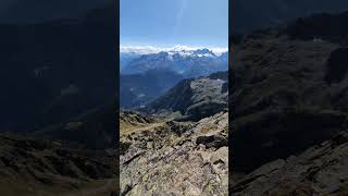 🇨🇭 Valais Wallis 2024  On top Between Dents du Midi and Mont Blanc ❤️🏔️❤️ [upl. by Sirenay]