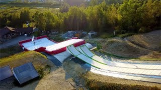 Seb Toots Max Parrot amp Julia Marino testing out the new Progression Airbag Landing at Maximise [upl. by Eibob]