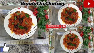 Sukke Bombil Ki Chatni  Bombil Masala recipe  Konkani Recipe [upl. by Namzaj]