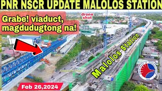 Grabe magdudugtong na PNR NSCR UPDATE MALOLOS STATIONBulacanFeb 26build3xbuild better more [upl. by Erdried]