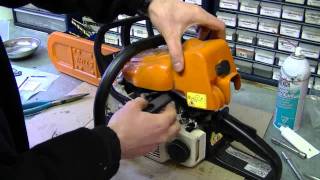 HOW TO  Carburetor amp Fuel Line Repair on STIHL 017 MS170 018 M180 Chainsaw Part 33 [upl. by Carolynne]