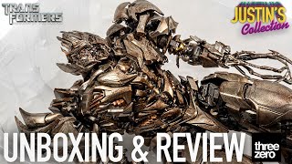 Megatron Transformers Revenge of the Fallen Threezero DLX Diecast Unboxing amp Review [upl. by Brelje]